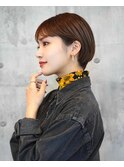 30代40代暗髪ショートボブ◎髪質改善ストレートで艶めく美髪