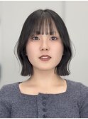 ボブくびれボブ切りっぱなしボブ
