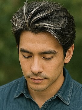 バース 梅田中崎町店(BIRTH) メンズハイライトバレイヤージュメッシュ