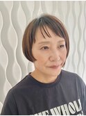 アシンメトリーショートボブ