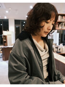 トーン(tone) パーマ風レイヤーボブ