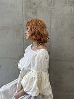 バド(bado)&nbsp;オレンジベージュ/透明感カラー／レイヤーカット／髪質改善/本町