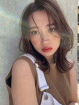 レゴ(REGO) #小顔黒髪クラゲヘアーオリーブグレーココアベージュ