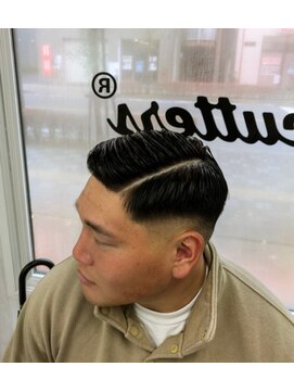 サイドパート【立川/理容室/床屋/顔剃り/シェービング】