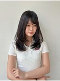 ミディアムレイヤーカット 顔周りレイヤー &nbsp;IC-29