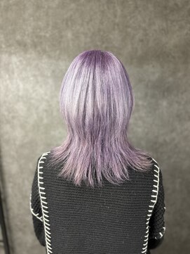 ルフレ 新宿本店2nd(Reflet) 【NAKAJI】ワンブリーチパープル