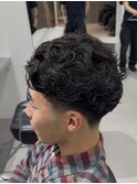 men's/メンズ/スパイキーショート/フェード/ニュアンスパーマ