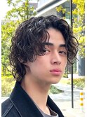 MEN’S HAIR/波巻きツイストスパイラル/リバースセンター