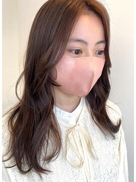 ルー(loup) ピンクブラウン/モーヴピンク/プラムカラー/大名美容室