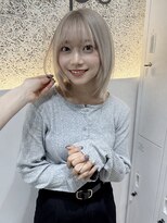 オプス 大名店(Ops)&nbsp;☆1年中人気No.1！ホワイトベージュ×伸ばしかけボブ