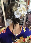 アップスタイル　リボン