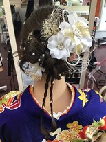 ヘアサロン ユニティ(Hair Salon Unity)&nbsp;アップスタイル　リボン