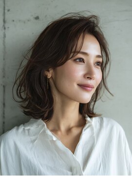 シュモレ フェリーク 検見川店 ピンクベージュ/アンブレラカラー/クールショート/前髪/新検見川