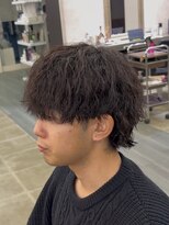 グリードヘアー(greed hair)&nbsp;メンズパーマツイストスパイラルパーマ波巻きパーマウルフパーマ