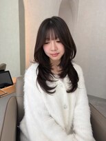 ジーナ  札幌大通(Zina)&nbsp;美髪＊暗髪アッシュブラウン＊エアリーカール＊Zina札幌大通