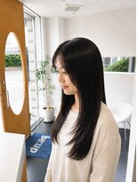 ビーアップヘアー(be:up hair) 艶髪ロングレイヤー×縮毛矯正