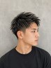 メンズカット＋※黒髪ホワイトメッシュ　￥14520～