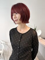 フェブミエル(fev miel)&nbsp;レイヤーボブ×チェリーレッド