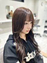 hyon myon/RISEbyREVO 綾瀬店【ヒョンミョン】&nbsp;ハッシュカット/デザインカラー/グレージュ[綾瀬駅/韓国ヘア]