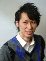 理容 うめむら 分けバングスタイル