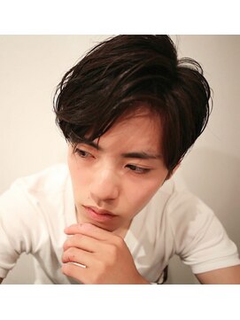 グランドライン(GRAND LINE) 《GRAND LINE 松本　祐太朗》無造作パーマ ブルーブラック