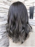 20代30代40代 透明感グレーアッシュ×グラデーションカラー