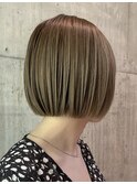 ミニボブ×ミルクティーグレージュ【romp恵比寿】【romp藤巻】