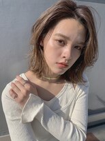 ラボヌールヘアー 宇都宮店(La Bonheur hair) くびれミディアム　ナチュラルベージュ