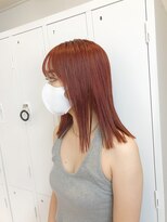 アプリ バイ リアン 浦和(appri by Rien)&nbsp;ピンクオレンジ/大人かわいい/フェザーバング[浦和/浦和駅]