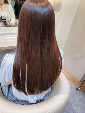 アンド ラ ブランシュ(&.La Blanche) イメチェンヘアスタイル/フェミニンロング/ダークアッシュ/大宮