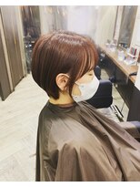 シャインヘア モカ 新宿(Shine hair mocha) 耳掛けショート_ショートボブ_ ボブレイヤー_耳掛けショートボブ