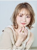 モテミディアム/くびれミディ/透け感/シースルーバング/日吉