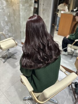 エッセ 大阪梅田茶屋町店(esse) 【ブリーチなしダブルカラー】ピンクカラー