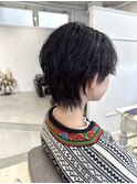 ○中性ウルフカットロングウルフヘアレイヤーカット○