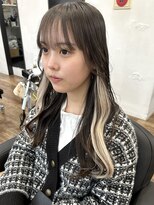 〈藤間〉自由が丘エクステ/ポイントエクステ/インナーカラー