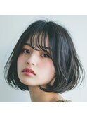 ボブ小顔こなれヘア