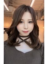 モアナ バイ ラナ 甚目寺店(MoanA BY LANA)&nbsp;韓国風/透明感カラー/オリーブベージュ/ぱっつん前髪/小顔カット