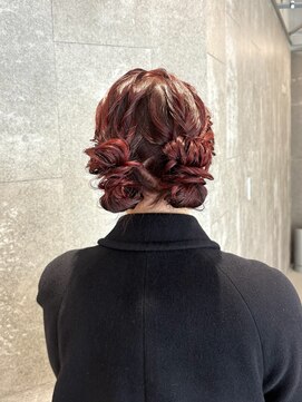 ピークアブー 原宿ハラカド(PEEK-A-BOO) ヘアセット 結婚式 結婚式ヘア ツインアレンジ 原宿ヘアセット
