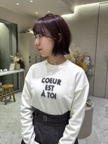 マイル 渋谷(mile)&nbsp;顎ラインボブ×ラベンダーカラー