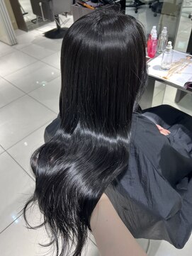 フォルテ ギンザ(FORTE GINZA) ブルーブラックカラー 暗髪カラー 髪質改善パールプラチナ