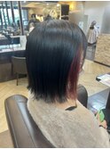 白髪ぼかしインナーカラー【ボブインナー/インナーカラーボブ】