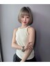 【ポイント矯正】顔回りストレート+カット