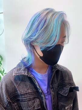 ステア ケース(stair case) デザインユニコーンカラー髪質改善トリートメント