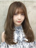 韓国風レイヤーカット髪質改善ダブルカラーハッシュカット