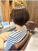小顔補正立体カット×ナチュラル丸みボブ 10代20代30代40代50代