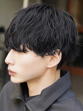 ノードオム 栄(NODE HOMME) 波巻きスパイラル栄レイヤーマッシュスタイル