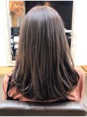 30代40代髪質改善カラーブラウンカラー毛先カラー透け感