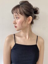 Emma ecole シースルー前髪 おだんごヘア 結婚式アレンジby.高橋