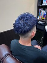 ヒロギンザ 秋葉原店(HIRO GINZA)&nbsp;深海ブルーオーシャンフェードスタイル