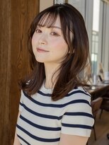 白川20代30代40代大人可愛いくびれヘアミルクチョコレート23218